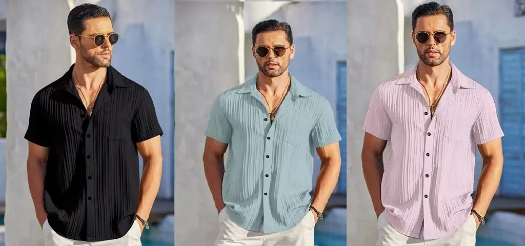 Must Have Cotton Blend Short Sleeves Casual Shirt 