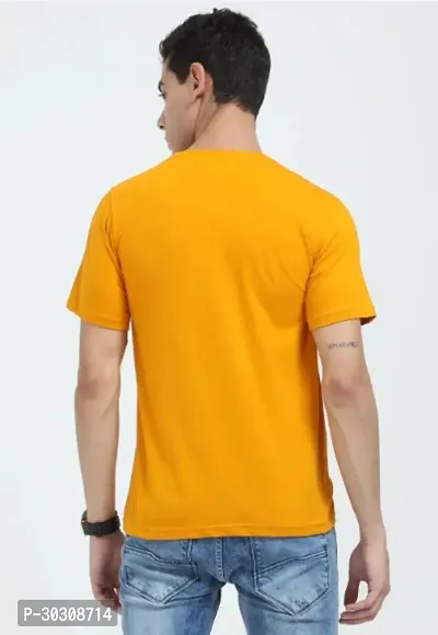 Casual Cotton Blend Printed T-shirts For Men-thumb3