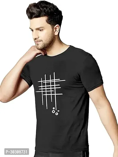 Casual Cotton Blend Printed T-shirts For Men-thumb2