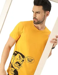 Casual Cotton Blend Printed T-shirts For Men-thumb2