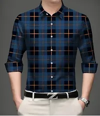 Stylish Multicoloured Checked Long Sleeves Shirt For Men Pack Of 2-thumb2