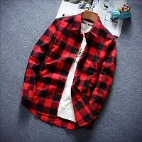 Trendy Full Sleeves Check Shirt For Men Pack Of 2-thumb2