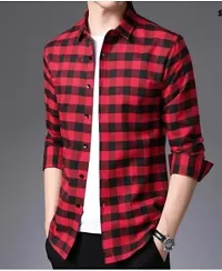 Trendy Full Sleeves Check Shirt For Men Pack Of 2-thumb2