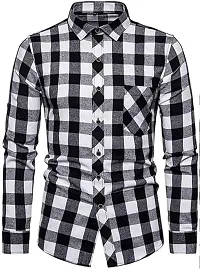 Trendy Full Sleeves Check Shirt For Men Pack Of 2-thumb1