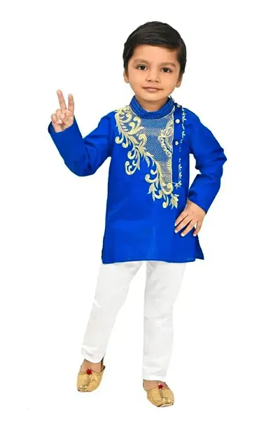 Mohini Collection Casual Embroidered Kurta Pyajama set for Boys