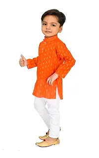 Mohini Collection Cotton Casual Solid Kurta Pyajama Set for Boys-thumb1