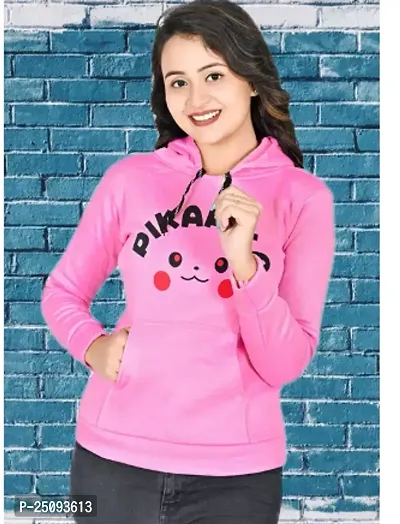 Comfortable Pink Wool Pullover For Women-thumb0