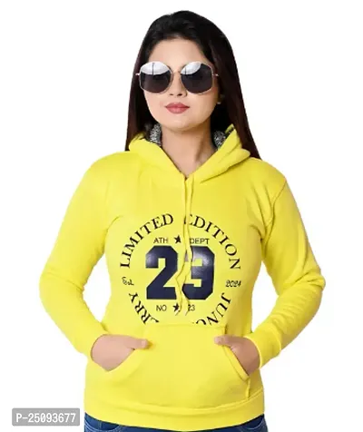 Comfortable Yellow Wool Pullover For Women-thumb0