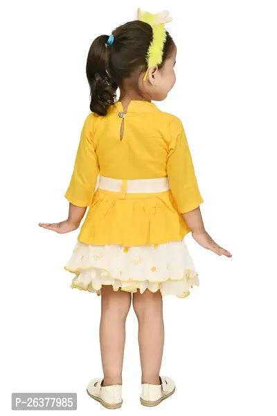 Mohini Collection Rayon Casual Solid Full Sleeves Top and Skirt Set for Girls-thumb5