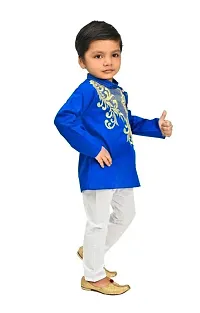 Mohini Collection Cotton Casual Embroidered Kurta Pyajama set for Boys-thumb2