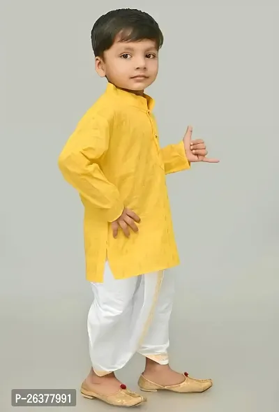 Mohini Collection Cotton Blend Printed Traditional Kurta and Dhoti Set for Boys-thumb4