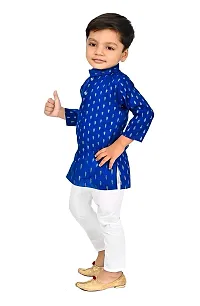 Mohini Collection Cotton Casual Solid Kurta Pyajama Set for Boys-thumb2