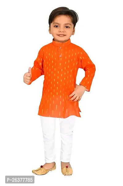 Mohini Collection Cotton Casual Solid Kurta Pyajama Set for Boys