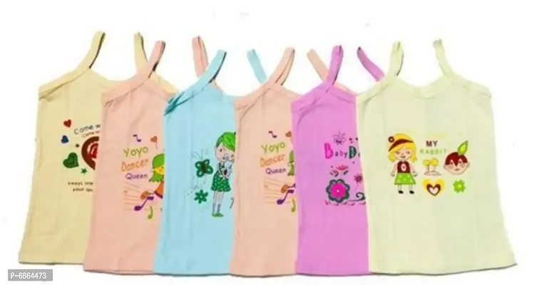 Camisole For Baby Girls  (Multicolor, Pack of 6)