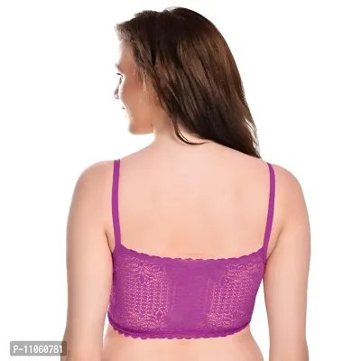 Trendy Net Padded Full Coverage Bra for Womens-thumb3