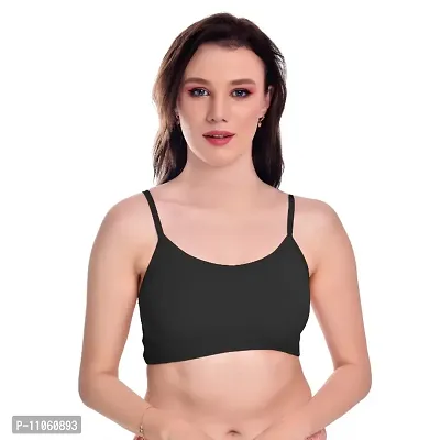 Stylish Back Lycra Plain Padded Full Coverage Bra for Girls  Womens-thumb0