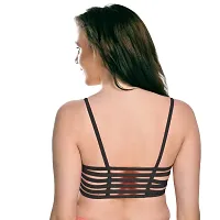 Stylish Back Lycra Plain Padded Full Coverage Bra for Girls  Womens-thumb1