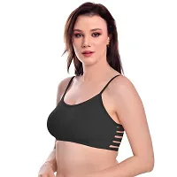 Stylish Back Lycra Plain Padded Full Coverage Bra for Girls  Womens-thumb2