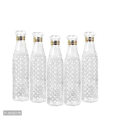 Transparent Plastic Bottle 1000 Ml Bottle Pack Of 5