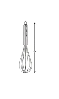 Stainless Steel Hand Whisk Egg and milk Frother,Kitchen Blende Set of Two(25 cms and 22cms) - Pack of 2-thumb3