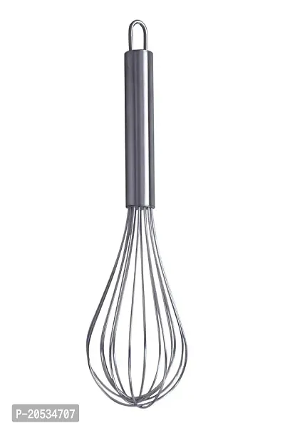 Stainless Steel Big Baloon Hand Whisk Egg and milk Frother,Kitchen Blender (25 cms) - Pack of 1