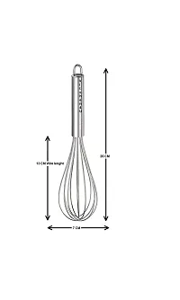 Stainless Steel Big Baloon Hand Whisk Egg and milk Frother,Kitchen Blender (25 cms) - Pack of 1-thumb1