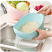 Rice Strainer with chopper 450 ml (Multicolor) - Pack of 2-thumb3