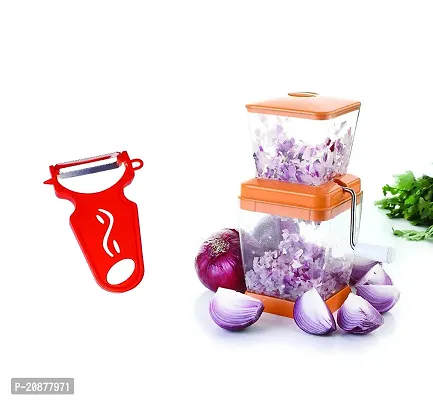 Jumbo Onion Chilly  Vegetable Cutter with Multipurpose Peeler(Set of Two)-thumb0