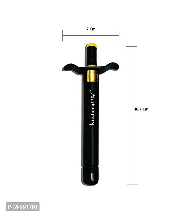 Easy Grip Regular Black Gas Lighter Heavy Metal with Plastic handle stainless steel blade Knife (pack of 2)-thumb2