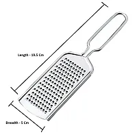 Premium Two Transparent Plastic Fridge Space Saver Food Storage Organizer Basket Rack with Stainless Steel 5 Blade 2 in 1 Veg Cutter with Peeler And Cheese Grater  (Set Of 4) Color may Vary-thumb1
