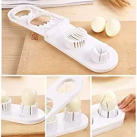 2 in 1 ABS Plastic Boiled Egg Wedge Cutter and Round Slicer (Pack Of 1) Color May Vary-thumb3