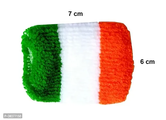 Combo of Tiranga Wrist Band, Flags and Round Pin Badge for Independence Day - Pack of 6-thumb4