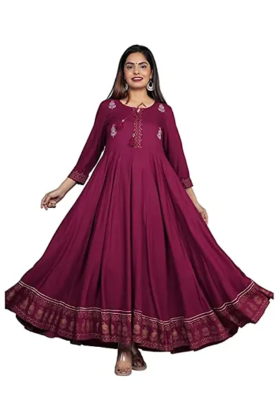 Women trendy printed anarkali kurta