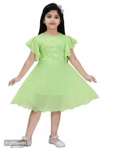 Fabulous Cotton Blend Printed Frocks For Girls-thumb0