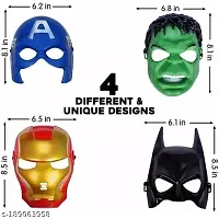 Marvel Character Face Mask For Kids Pack Of 4-thumb1