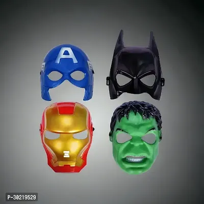 Marvel Character Face Mask For Kids Pack Of 4-thumb0