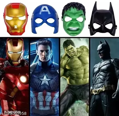 Marvel Character Face Mask For Kids Pack Of 4-thumb3