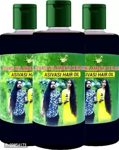 Adivasi Hair Fall Control Hair Oil Men And Women Pack Of 3-thumb0