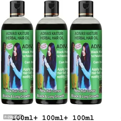 Adivasi Hair Fall Control Hair Oil Men And Women Pack Of 3-thumb0