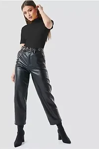 women trendy high neck top-thumb2