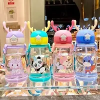 Horn Shape Water Bottle with Cartoon Character (600ml Assorted color-Pack of 1)-thumb3