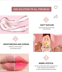 Professional Waterproof Moisturizing Color Change Flower Crystal Lipstick  (Pack Of 2)-thumb3