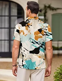 Reliable Multicoloured Cotton Printed Short Sleeves Casual Shirt For Men-thumb2