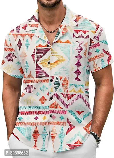 Reliable Multicoloured Cotton Printed Three-Quarter Sleeves Casual Shirt For Men-thumb3