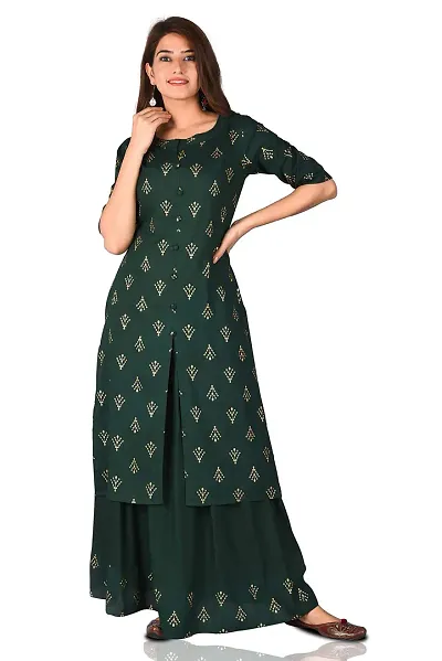 Arbutus Designer Full Straight Kurti with Skirt