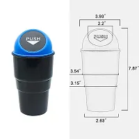 car mini trash bin (dustbin) black and blue color-thumb2