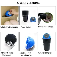 car mini trash bin (dustbin) black and blue color-thumb4