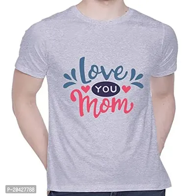 Miami Printed T-Shirt for Unisex Love You Mom Tshirt Casual Half Sleeve Round Neck Cotton T-Shirt-thumb0