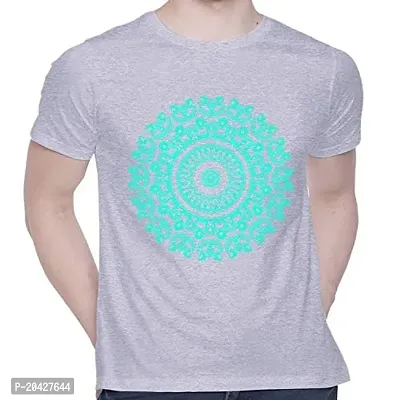 Miami Printed T-Shirt for Unisex Abstract Flower Tshirt Casual Half Sleeve Round Neck Cotton T-Shirt-thumb0