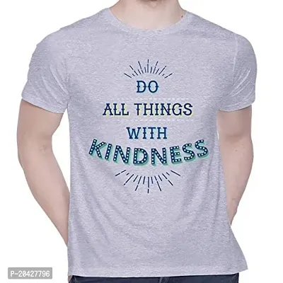 Miami Printed T-Shirt for Unisex Do All Things with Kindness Tshirt Casual Half Sleeve Round Neck Cotton T-Shirt-thumb0